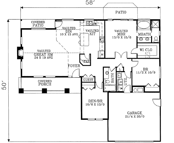 main floor house blueprint
