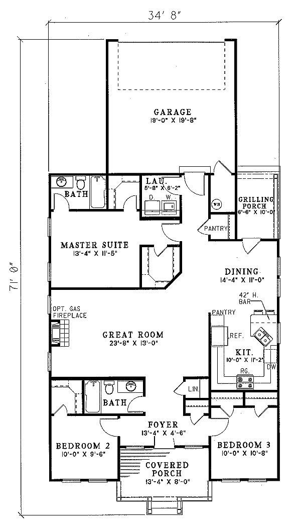 main floor house blueprint