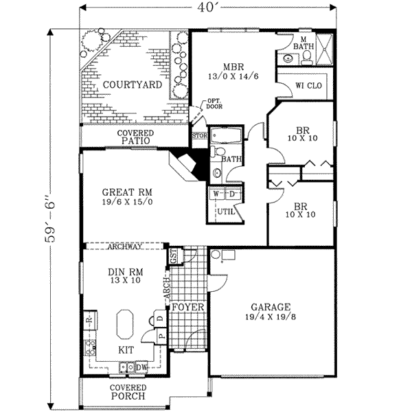 main floor house blueprint