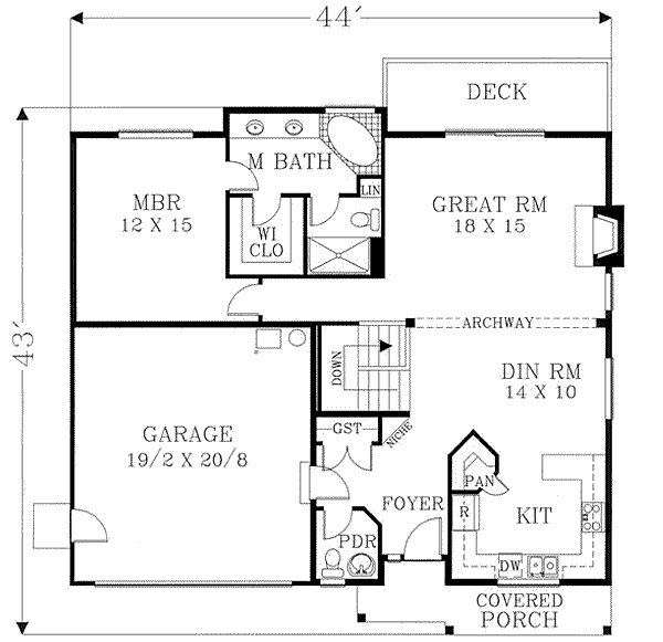 main floor house blueprint