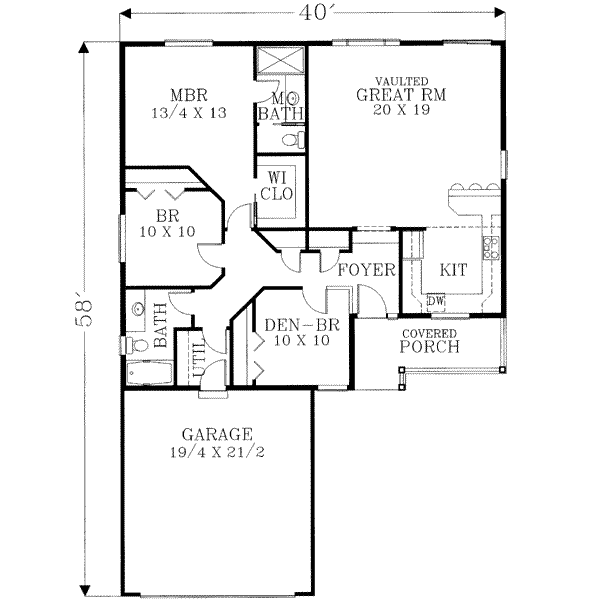 main floor house blueprint