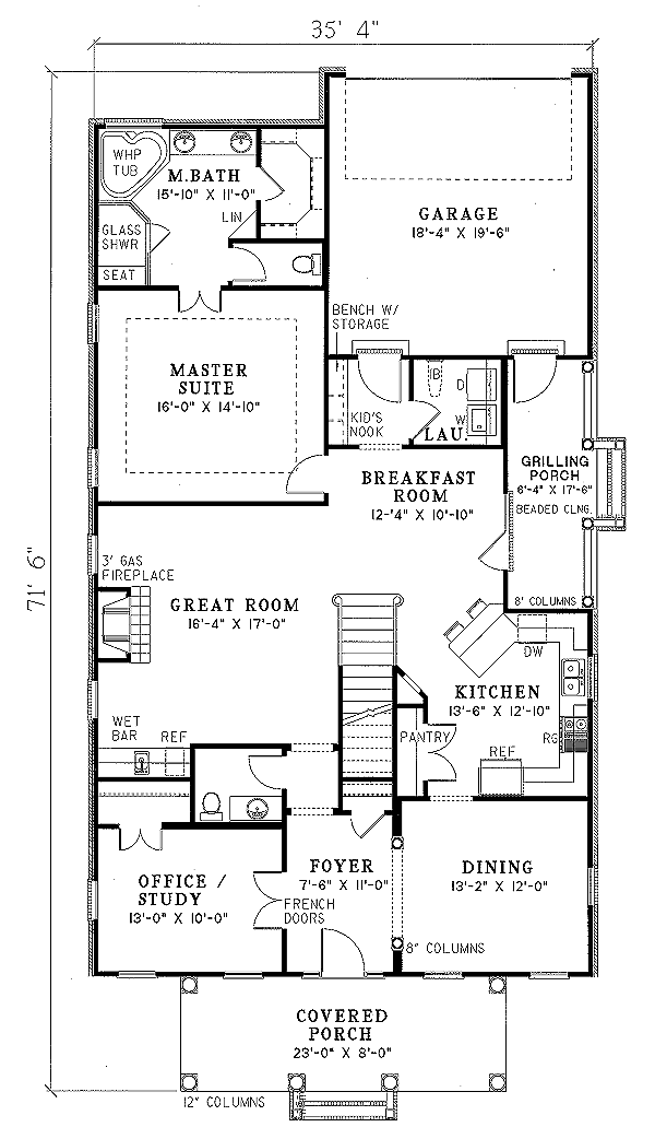 main floor house blueprint