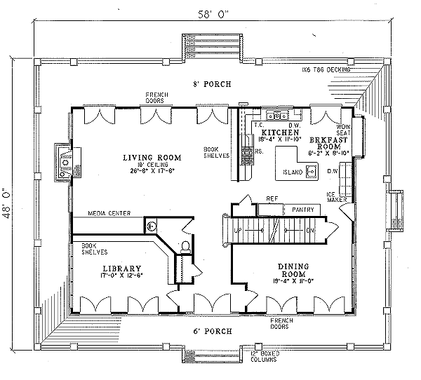 main floor house blueprint