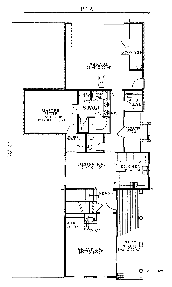 main floor house blueprint
