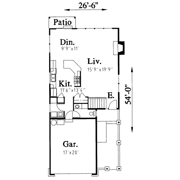 main floor house blueprint