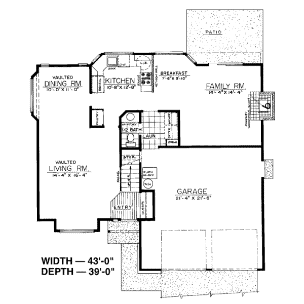 main floor house blueprint