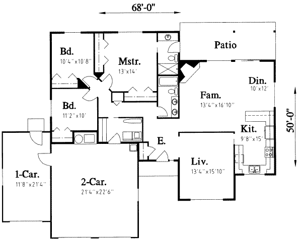 main floor house blueprint