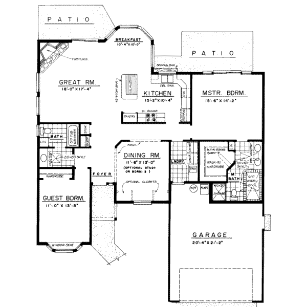 main floor house blueprint