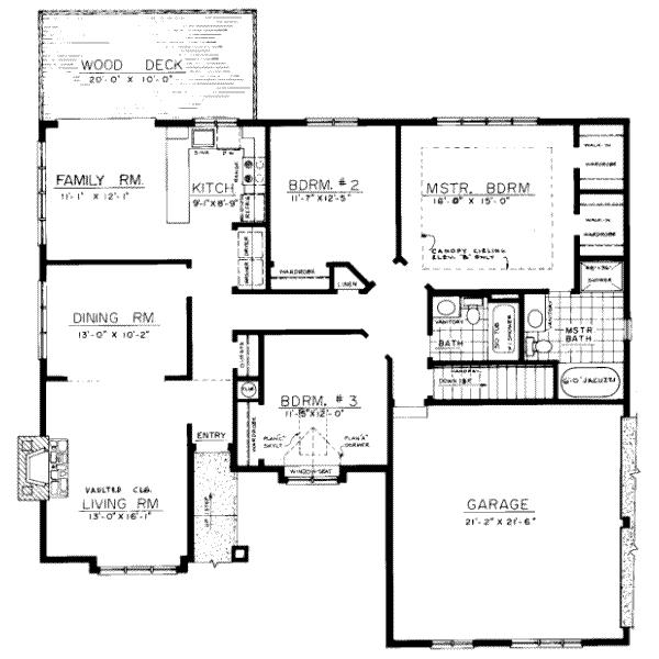 main floor house blueprint