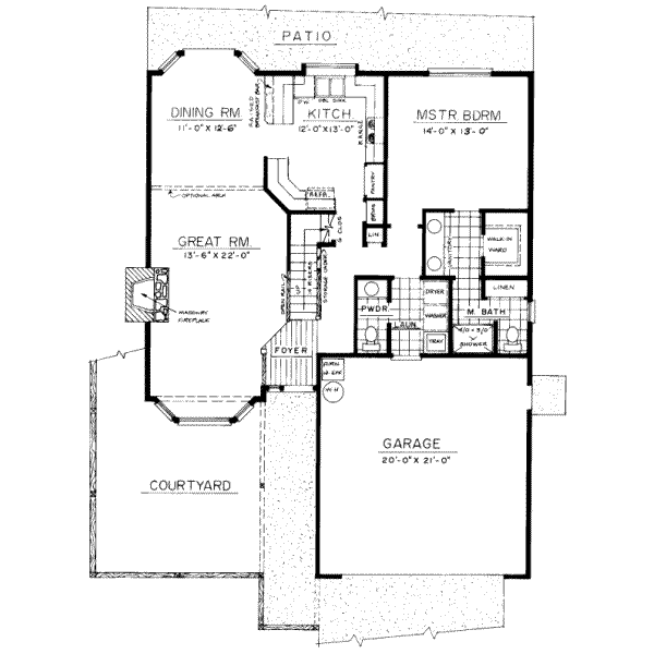 main floor house blueprint