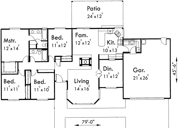 main floor house blueprint