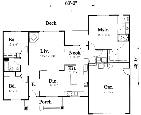 main floor house blueprint