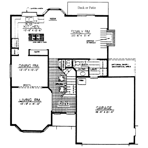 main floor house blueprint