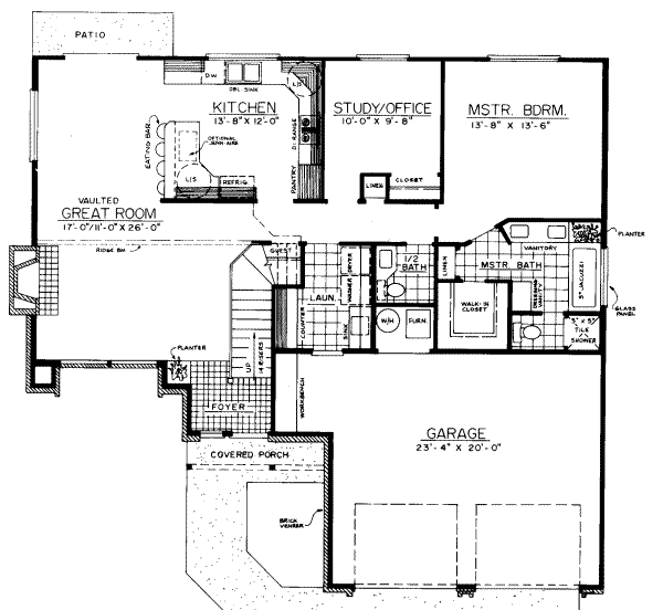 main floor house blueprint