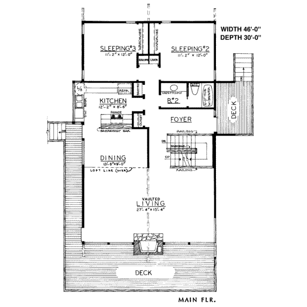 main floor house blueprint