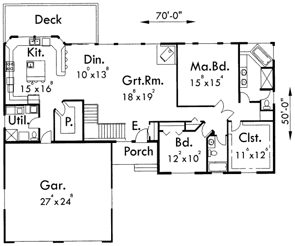 main floor house blueprint