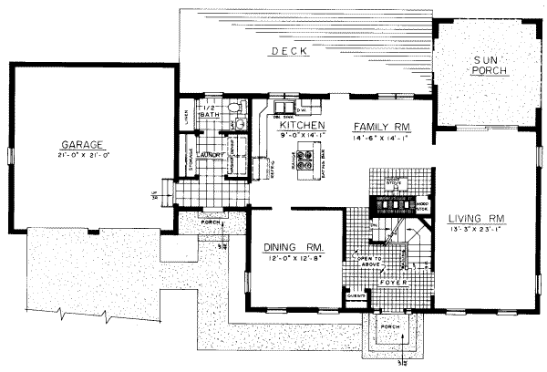 main floor house blueprint