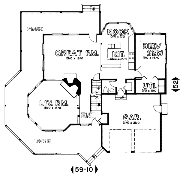 main floor house blueprint