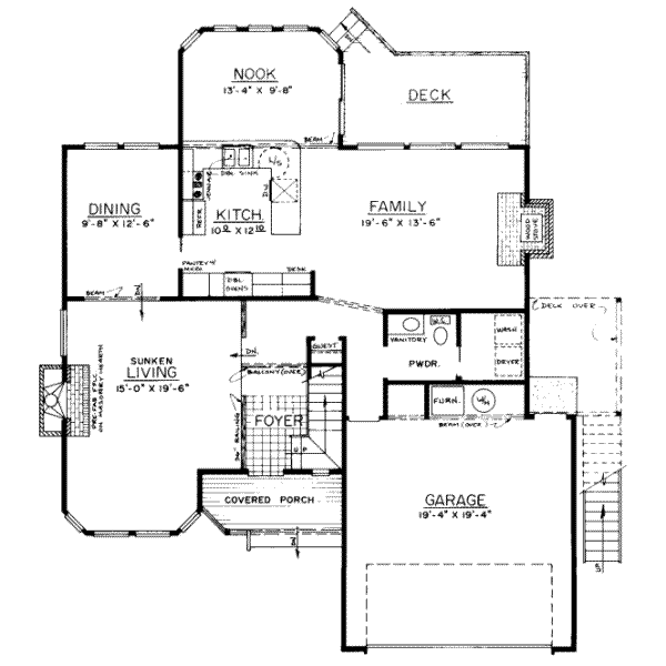 main floor house blueprint