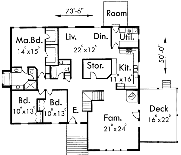 main floor house blueprint