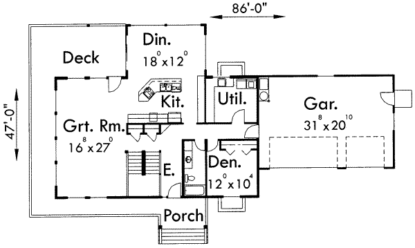 main floor house blueprint