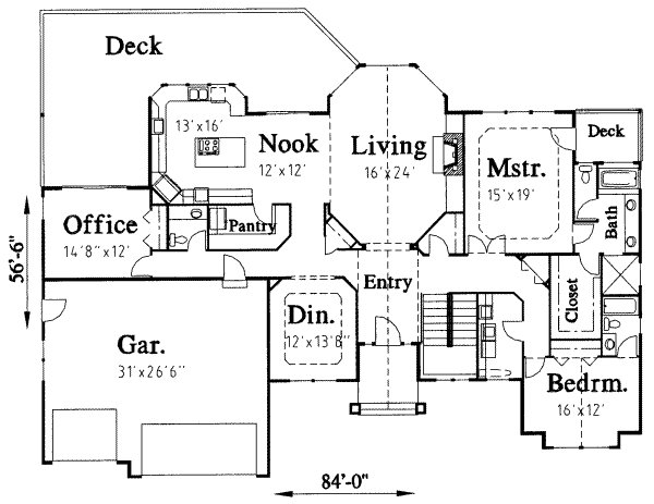 main floor house blueprint