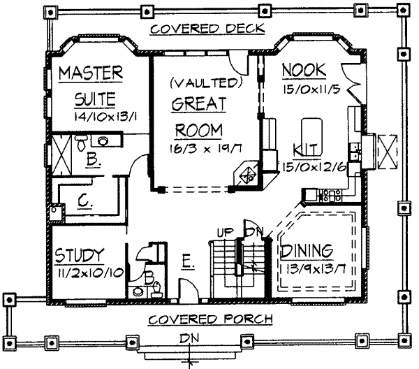 main floor house blueprint