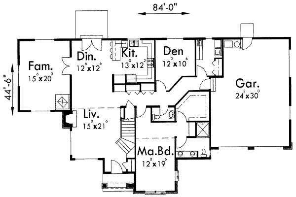 main floor house blueprint