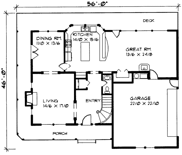 main floor house blueprint