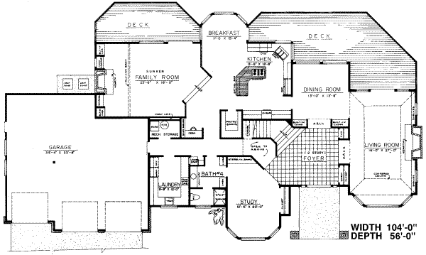 main floor house blueprint