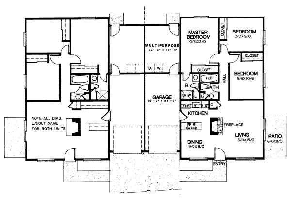 main floor house blueprint