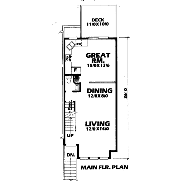 main floor house blueprint