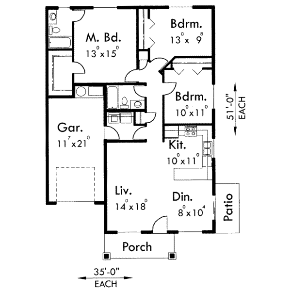 main floor house blueprint
