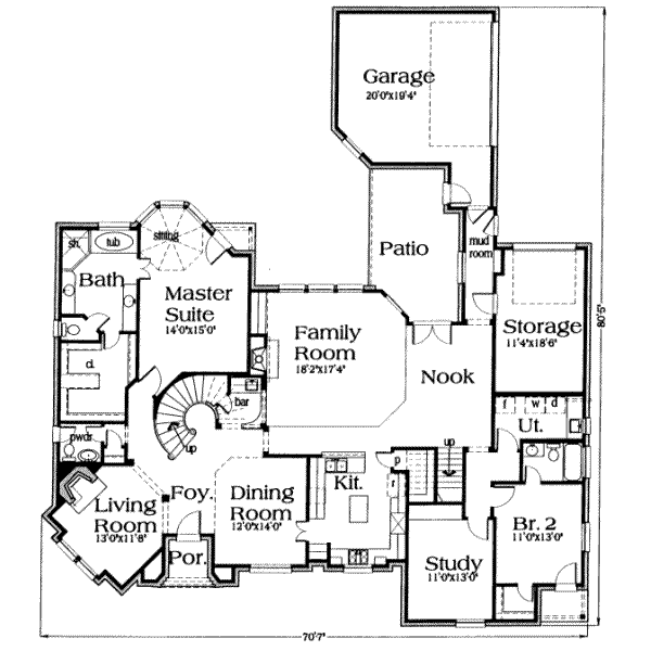 main floor house blueprint