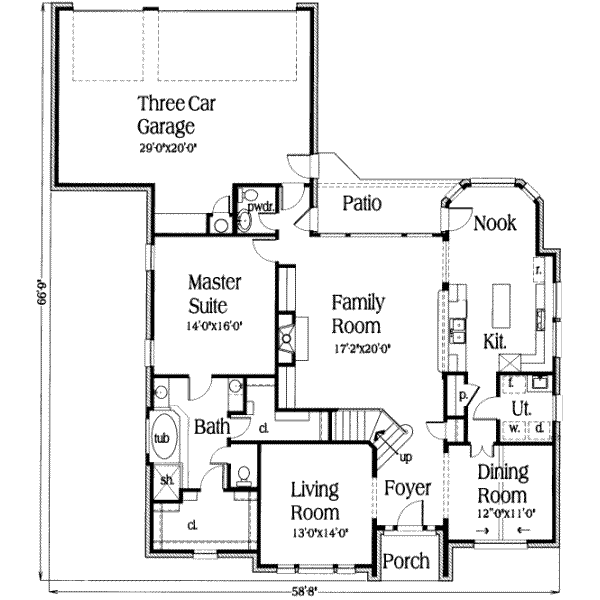 main floor house blueprint