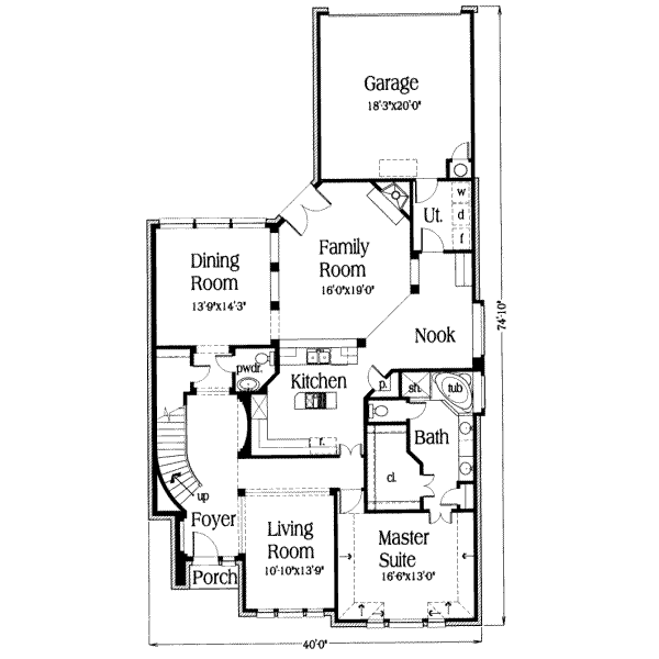 main floor house blueprint