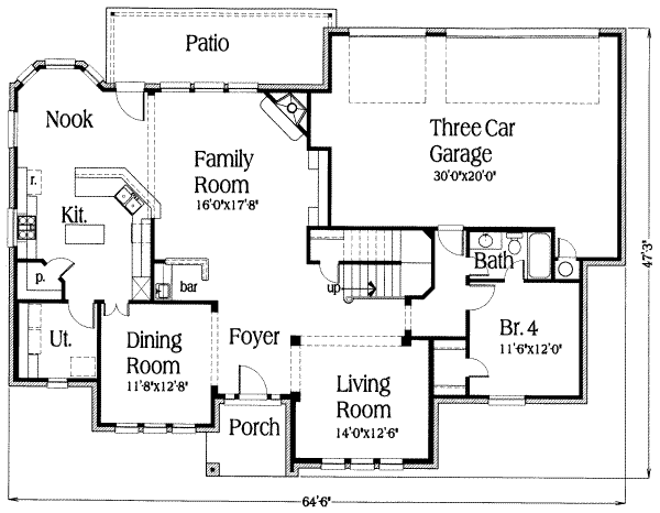 main floor house blueprint