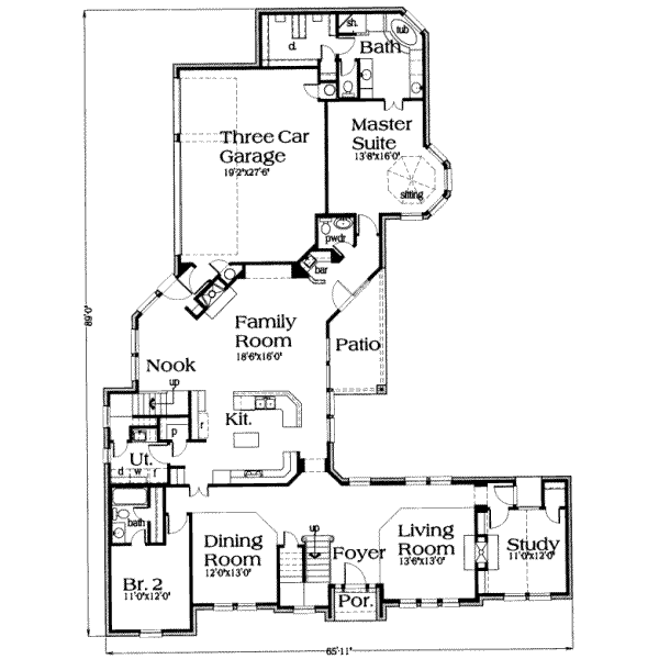 main floor house blueprint