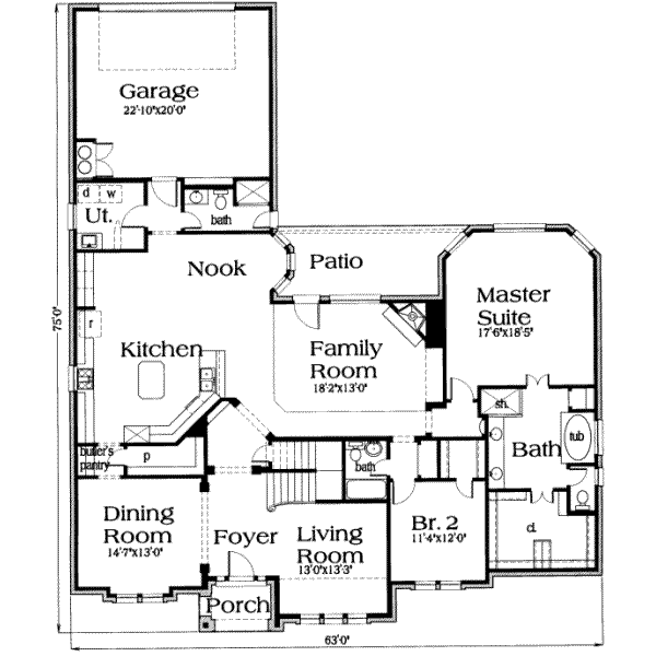 main floor house blueprint