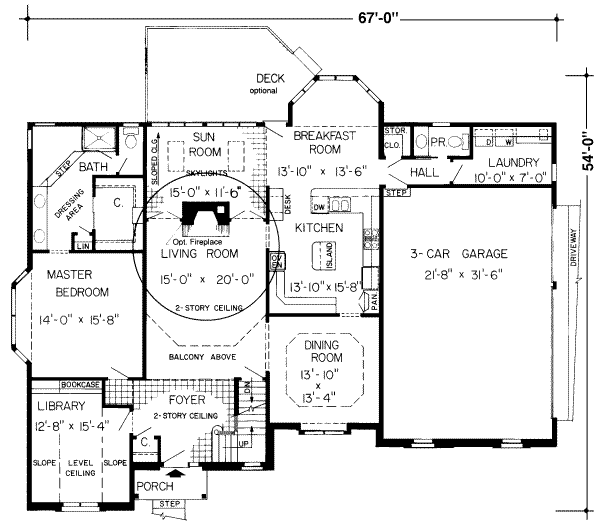 main floor house blueprint