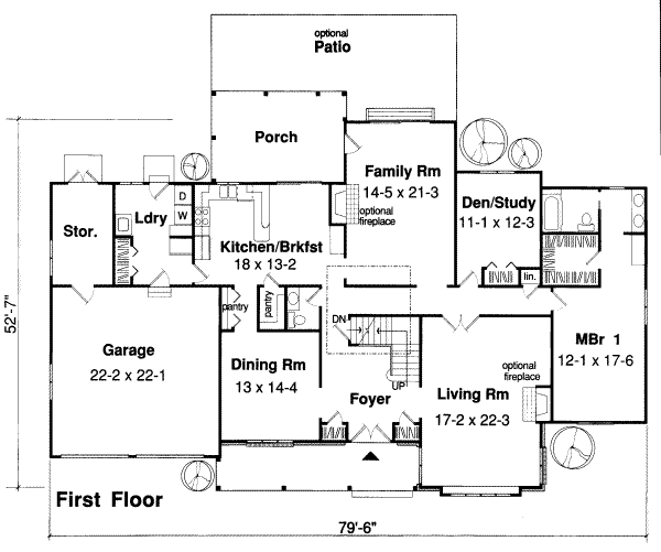 main floor house blueprint