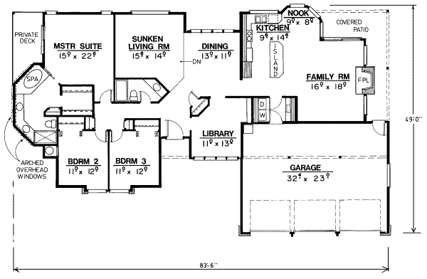 main floor house blueprint