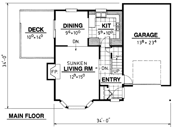 main floor house blueprint