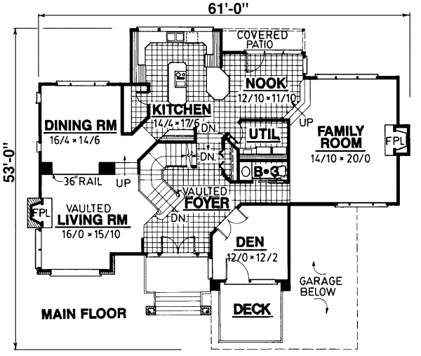 main floor house blueprint