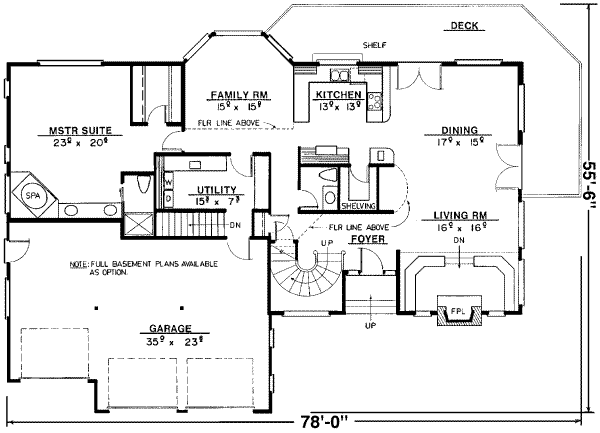 main floor house blueprint