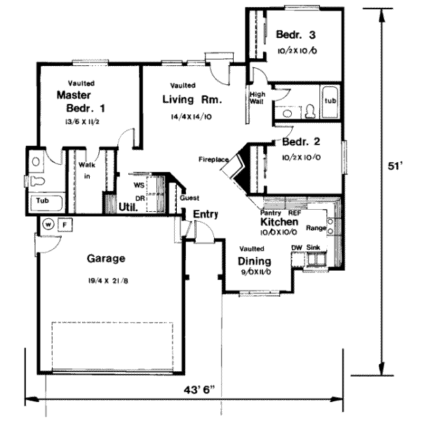 main floor house blueprint