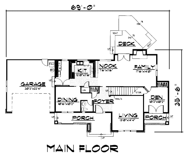 main floor house blueprint