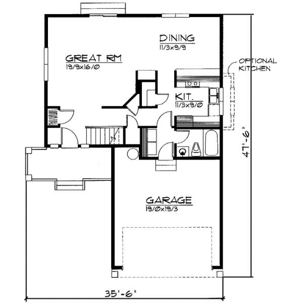 main floor house blueprint