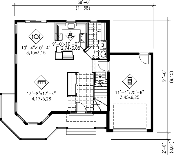 main floor house blueprint