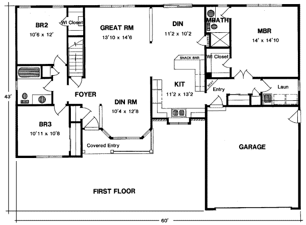 main floor house blueprint